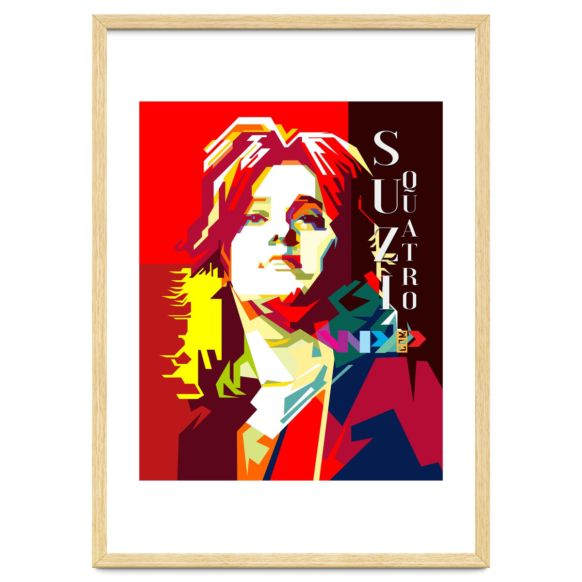 Suzi Quatro Rock N Roll Blues Singer Musician Pop Art WPAP