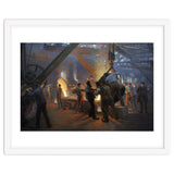 Peder Severin Kroyer (1851-1909). Danish painter. The Iron Foundry, Burmeister & Wain, 1885. thumbnail
