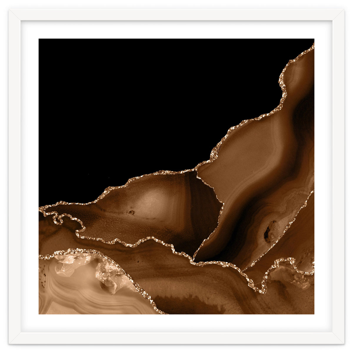 Brown & Gold Agate Texture 03