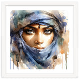 Blue Veil Tuareg Woman Portrait thumbnail