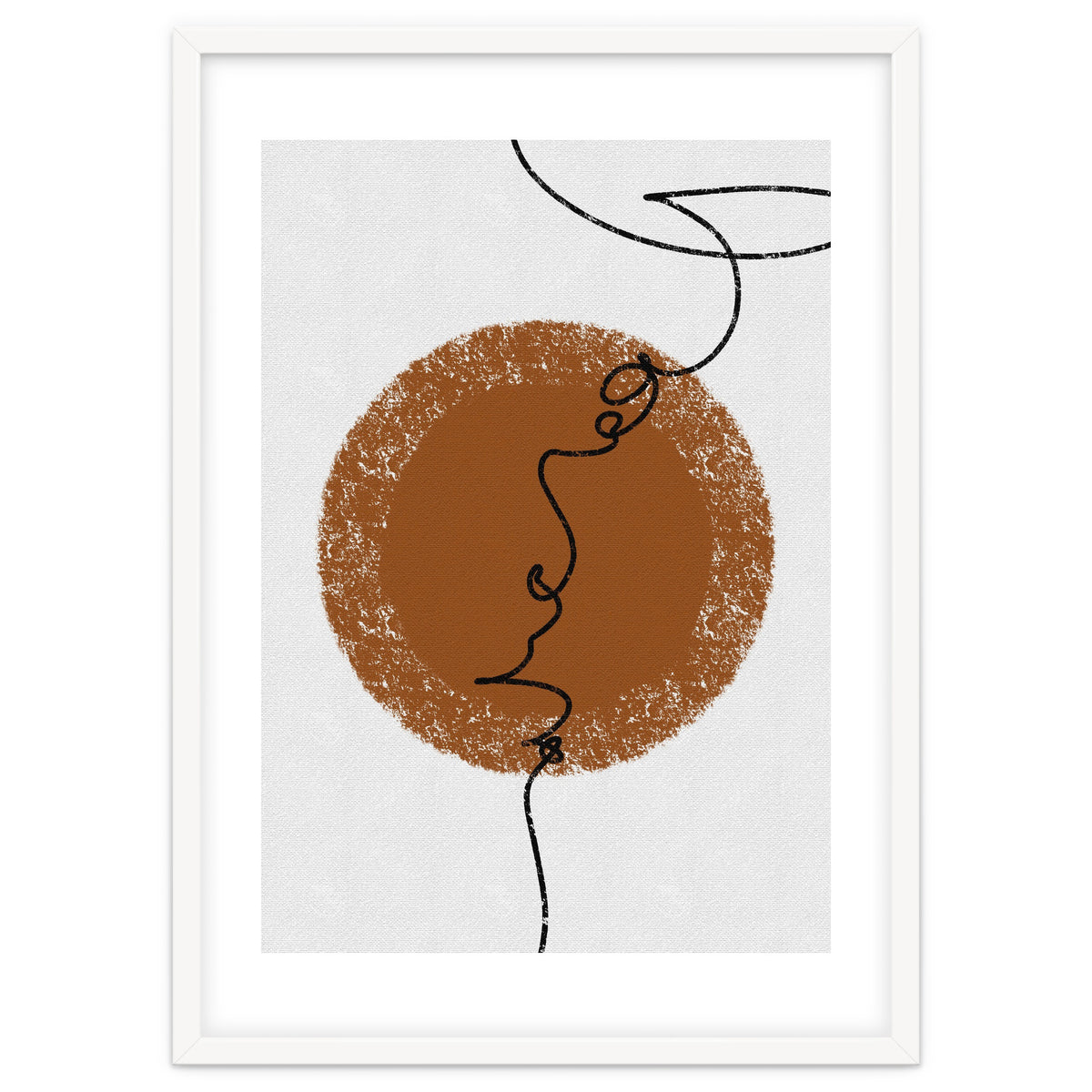 Abstract Brown and Black Lines