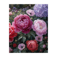 Overflowing Abundance: A Textural Impasto Oil Painting (Print Only)