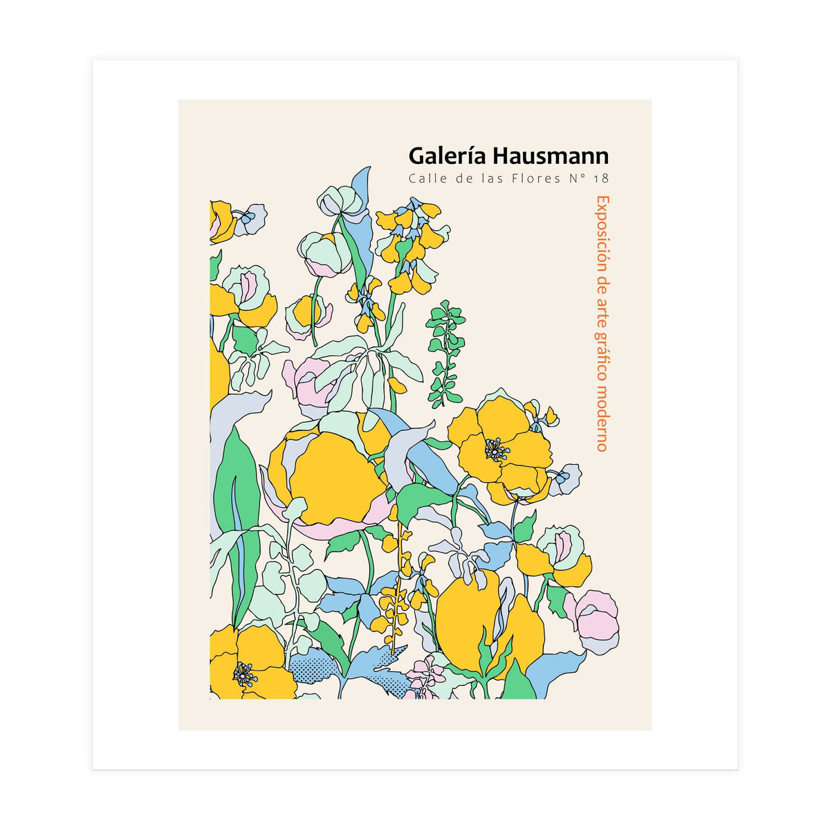 Exhibition of modern graphic art Madrid (Print Only)