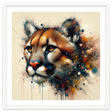 Watercolor Cougar Portrait thumbnail