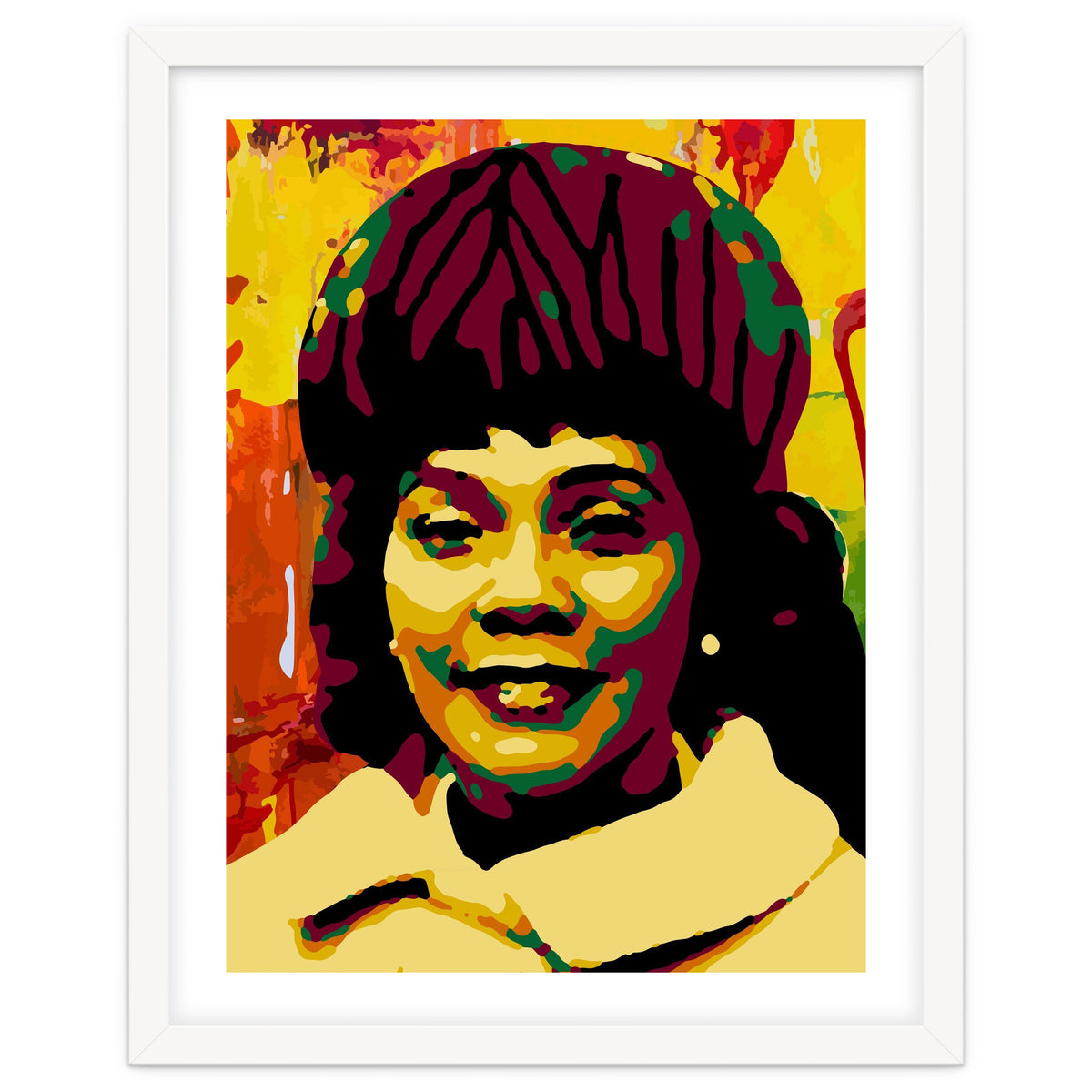 Coretta Scott King Colorful Abstract Art