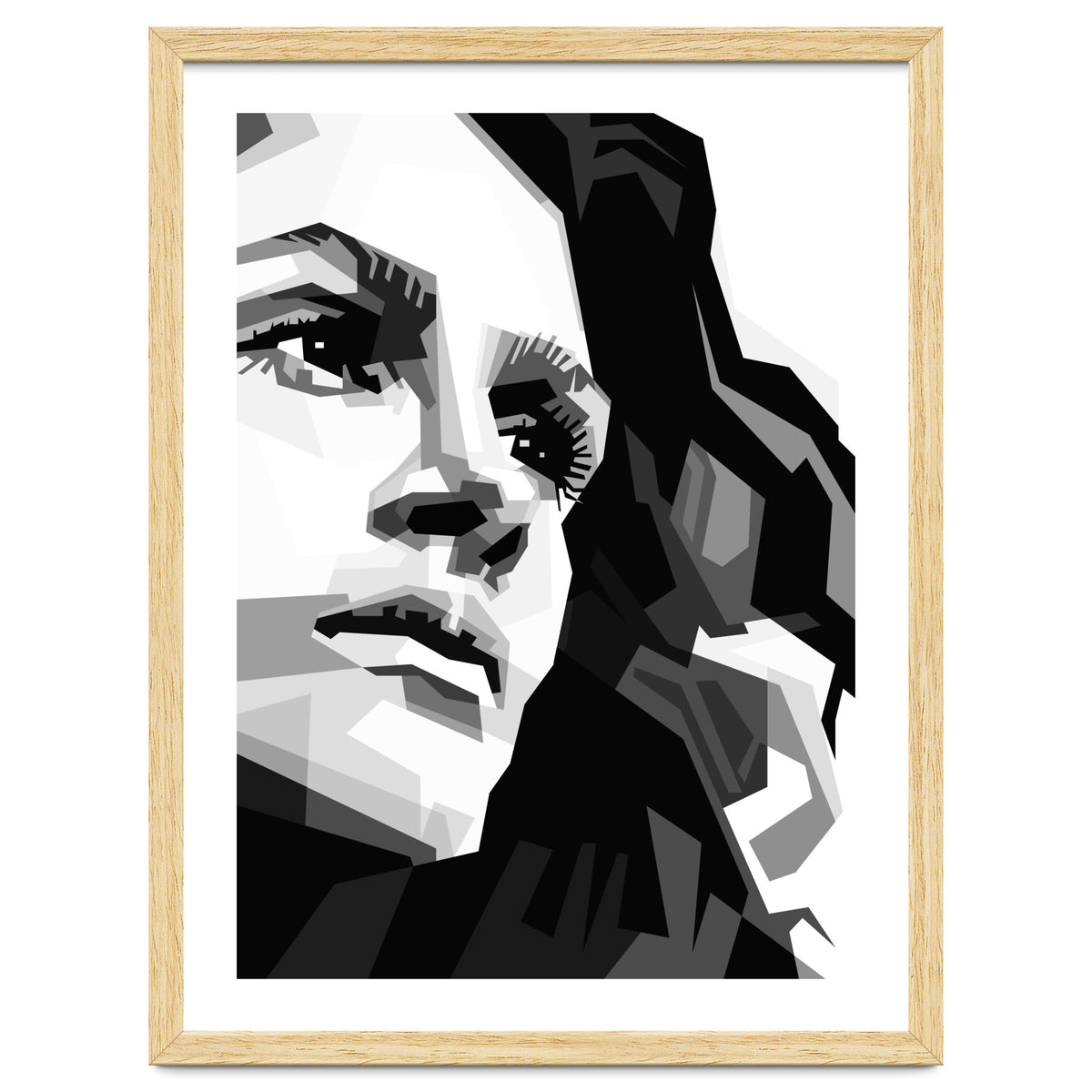 Julia Roberts Monochrome Illustration