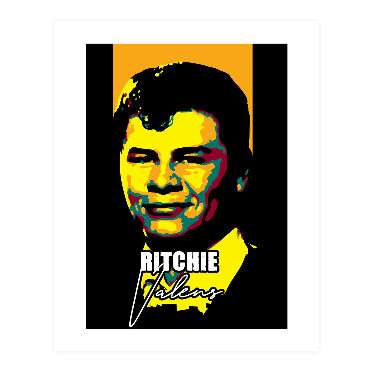 Ritchie Valens American Musician Guitarist Legend (Print Only)