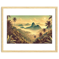 Vintage Brazil, Rio De Janeiro Tropics Poster