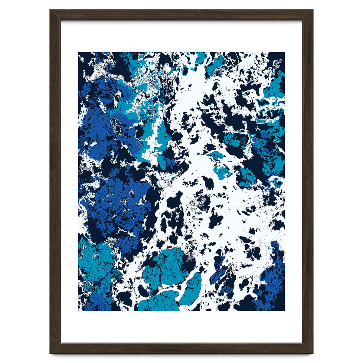 Liquid Patience, Abstract Ocean Sea Water Waves, Eclectic Scandinavian Texture Foam Neutral Nordic