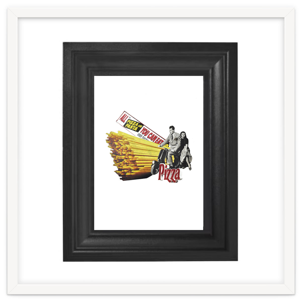 Made in Italy Collage - Print of paper Collage