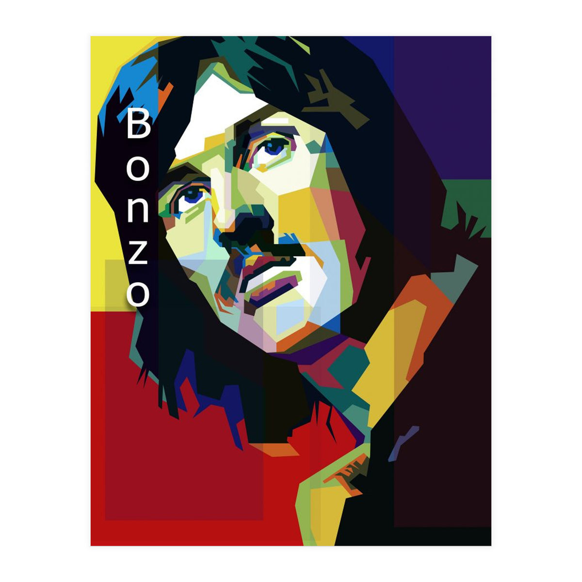 John Bonham Led Zeppelin Pop Art WPAP (Print Only)