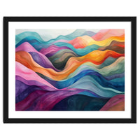 Colorful Abstract Wavy Landscape