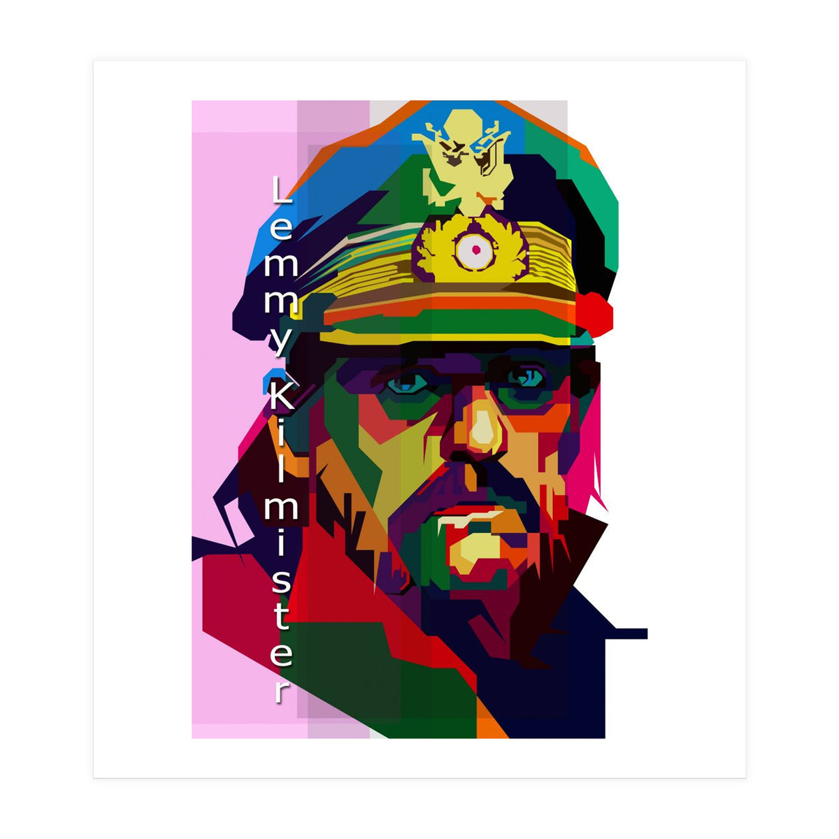 Lemmy Kilmister Motorhead English Metal Pop Art Wpap (Print Only)