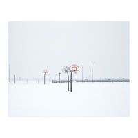 Snow-covered Basketball court (Print Only)