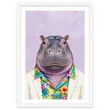 Hippopotamus in Gangster Havana Shirt thumbnail