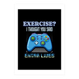 Exercise I Thought You Said Extra Lives – Gamer Humor Gift for Video Game Lovers (Print Only) thumbnail