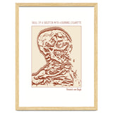 Skull Of A Skeleton With A Burning Cigarette thumbnail