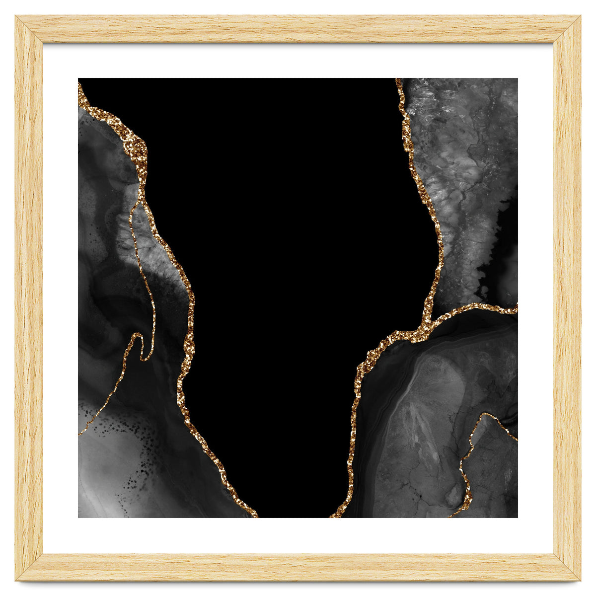 Black & Gold Agate Texture 03