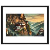 Vintage Bhutan, Mountain Monasteries Poster thumbnail