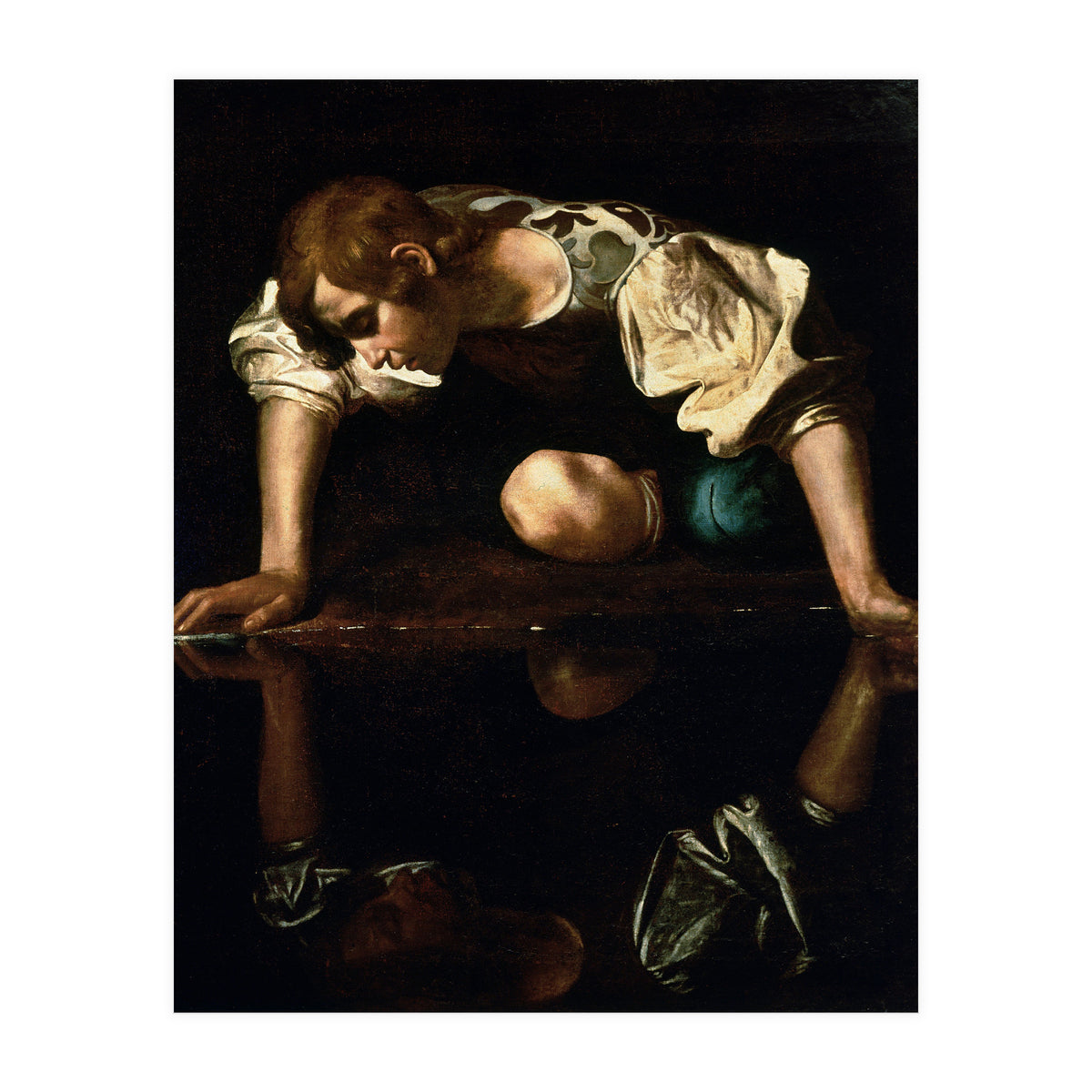 Caravaggio – Narcissus (ca. 1600) | Dramatic Baroque Masterpiece (Print Only)
