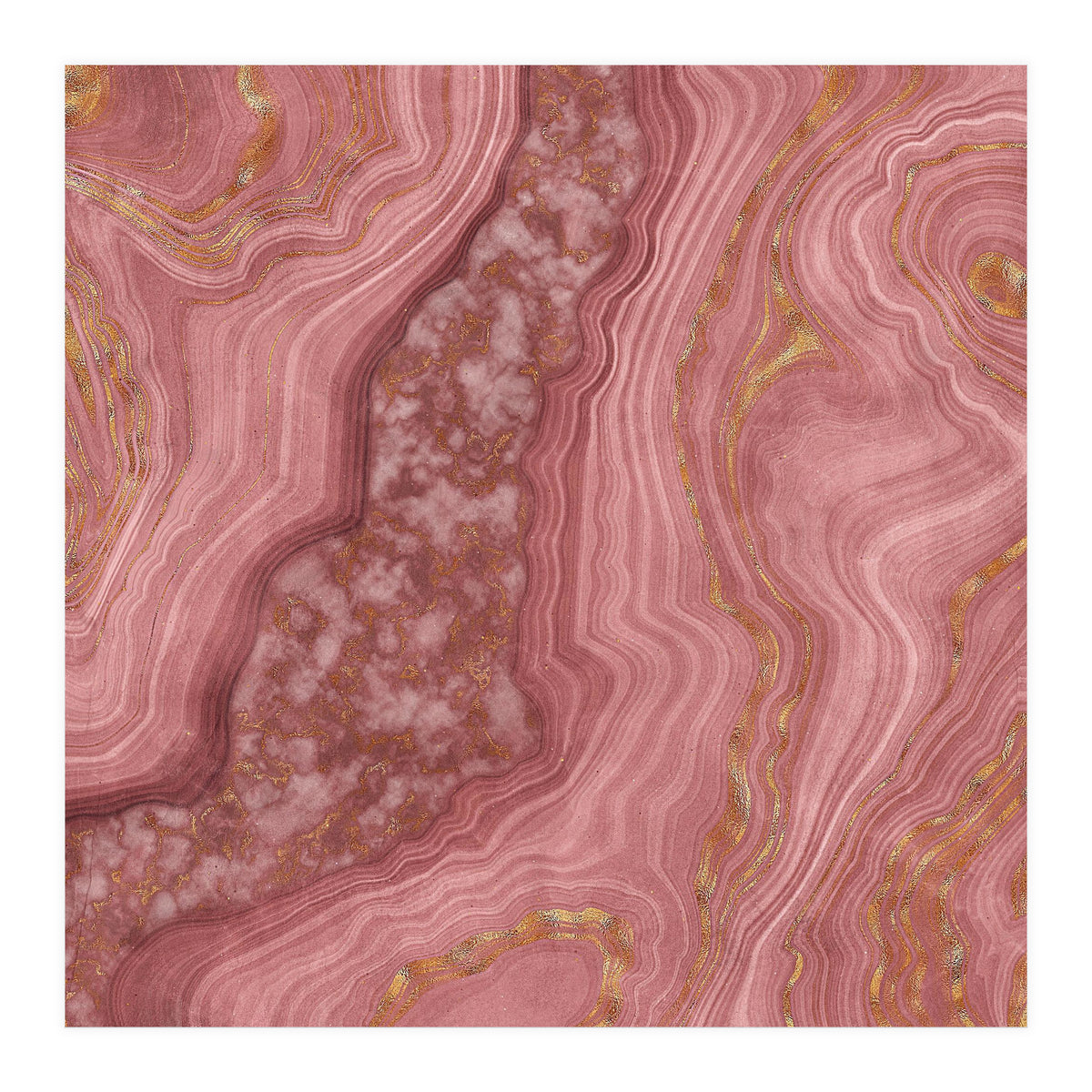 Pink Agate Texture 03 (Print Only)