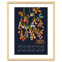 Calendar 2025 fuchsia flower