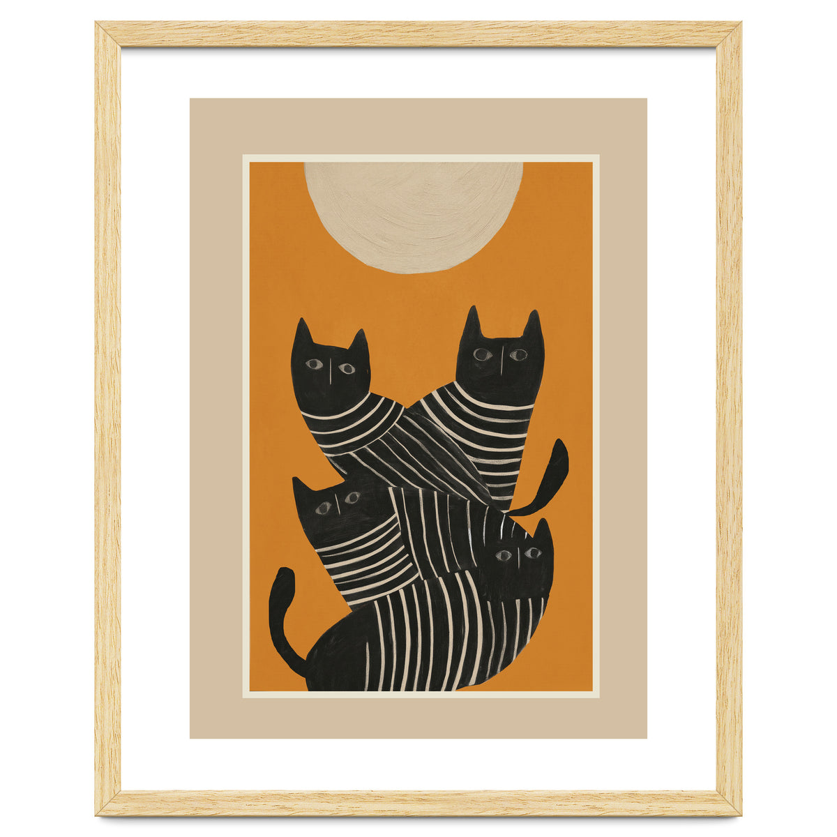 Abstract Black Cats