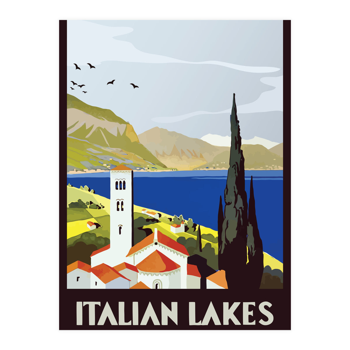 Italian Lakes (Print Only)