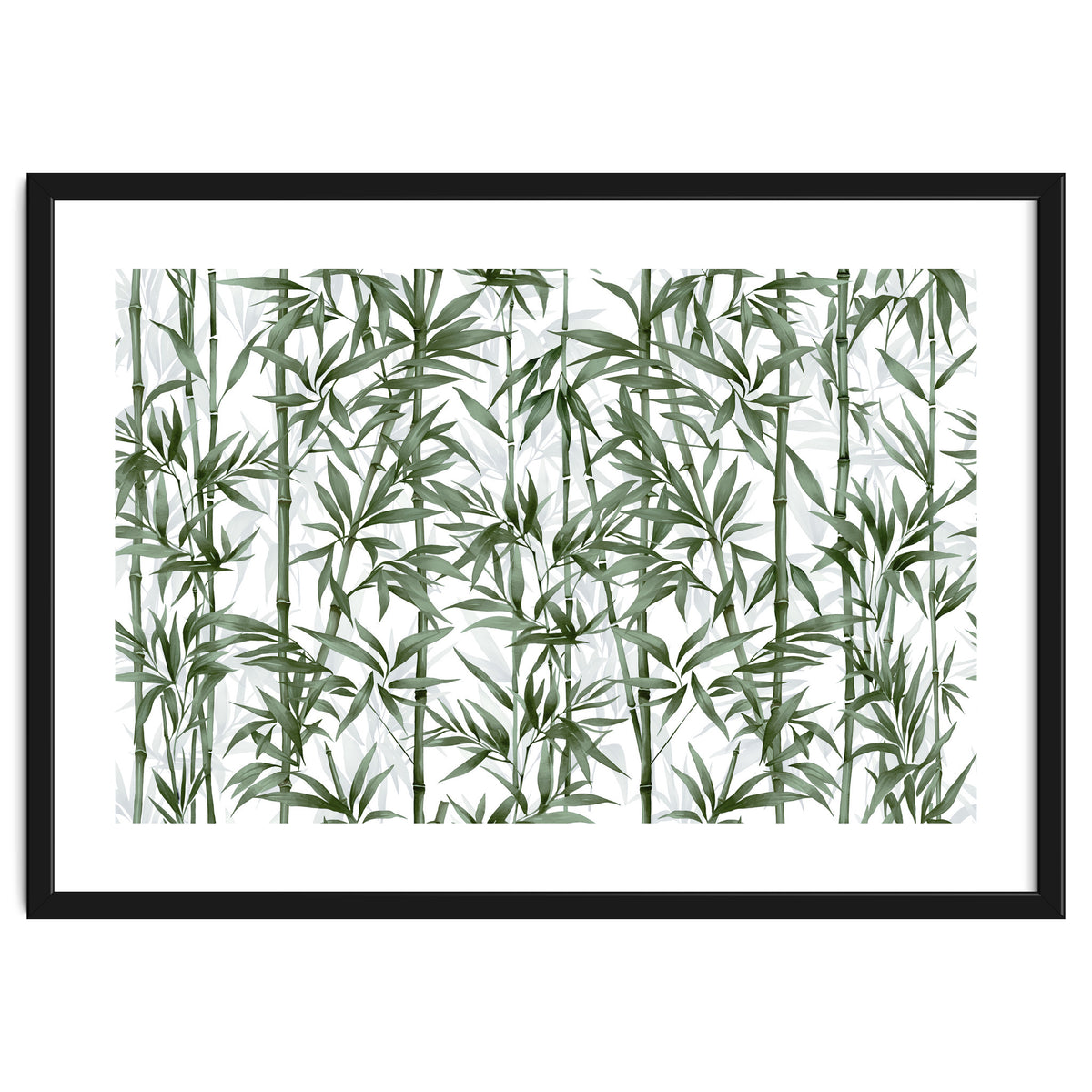 Bamboo Moody Green White