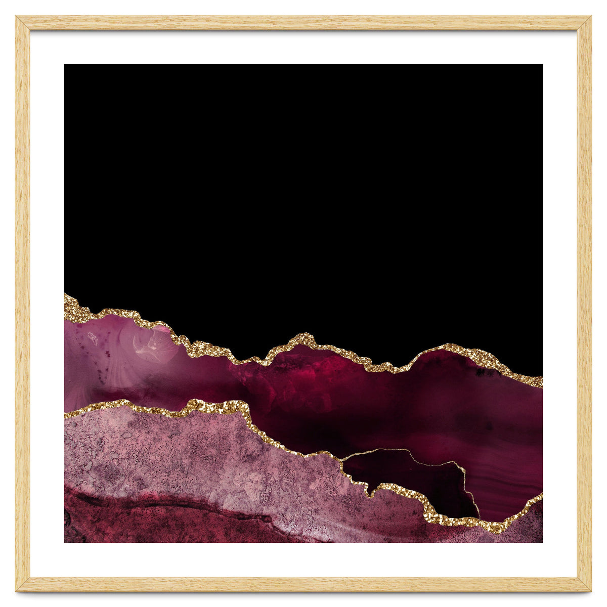 Burgundy & Gold Agate Texture 10