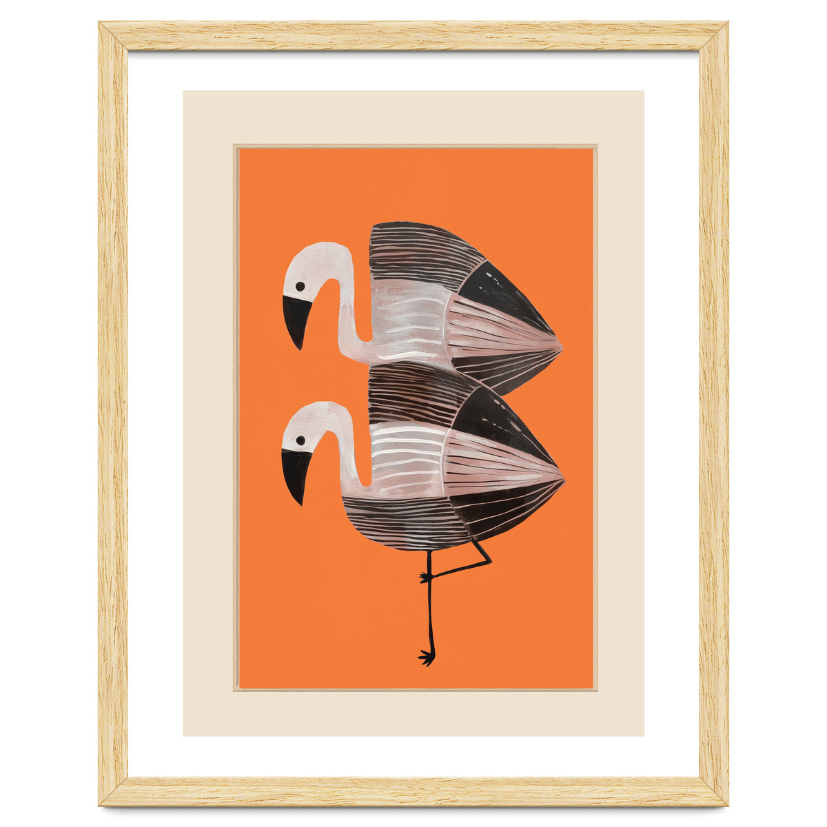 Tangerine Flamingos
