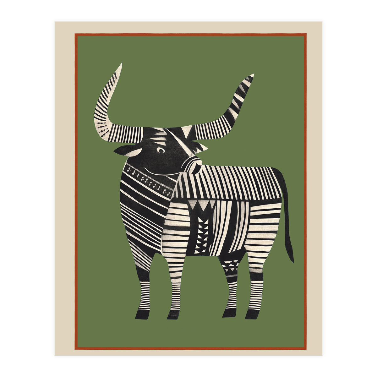 Striped Bull (Print Only)