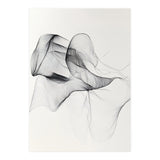 Abstract Black And White Flowing Lines Art (Print Only) thumbnail