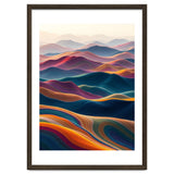 Colorful Abstract Mountain Dunes Art Print thumbnail