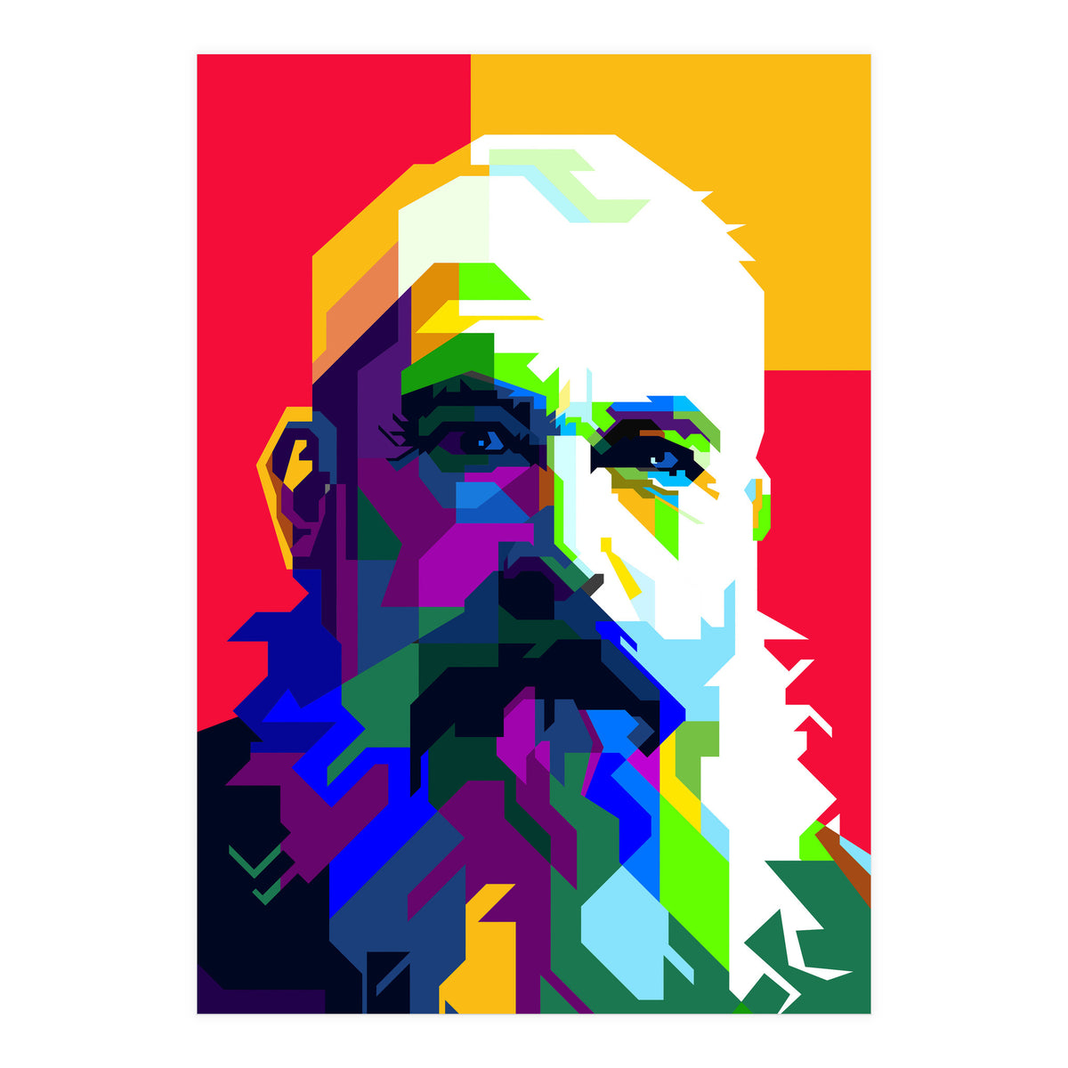 Claude Monet Artist Painting WPAP Trending Now (Print Only)