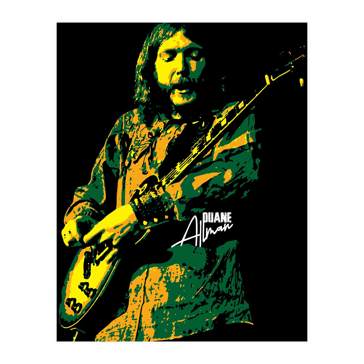 Duane Allman American Rock and Blues Guitarist (Print Only)