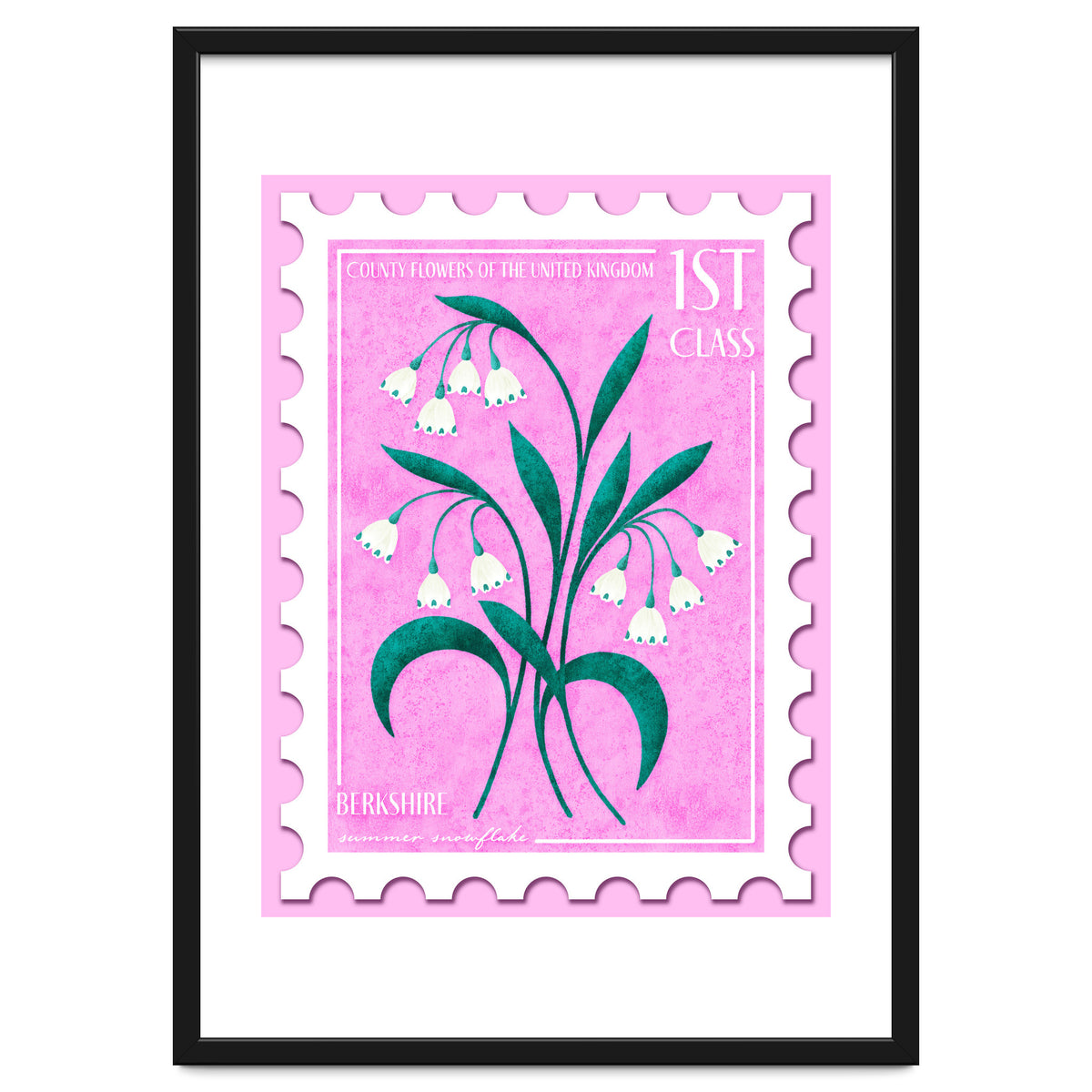 Berkshire Summer Snowflake Postage Stamp