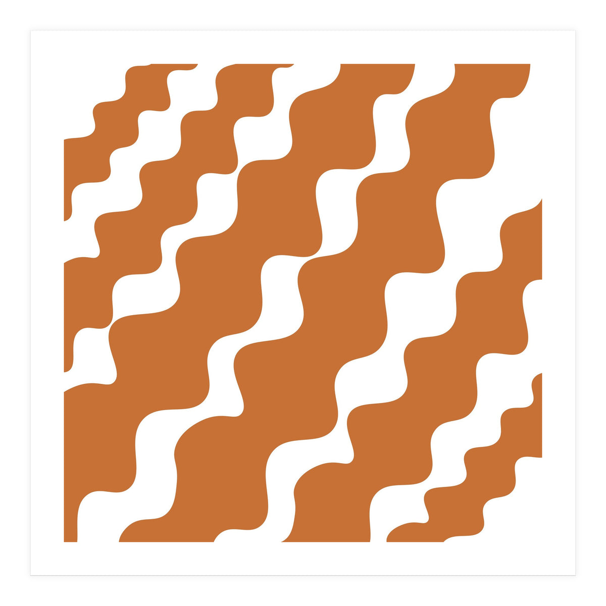 Brown Wavy Pattern (Print Only)