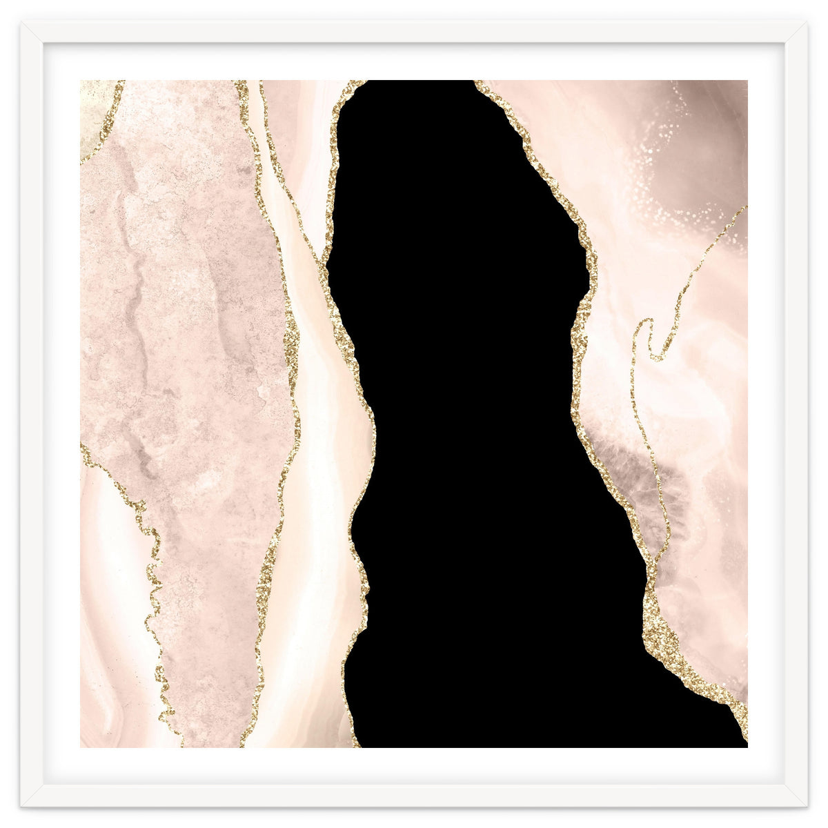 Ivory & Gold Agate Texture 02