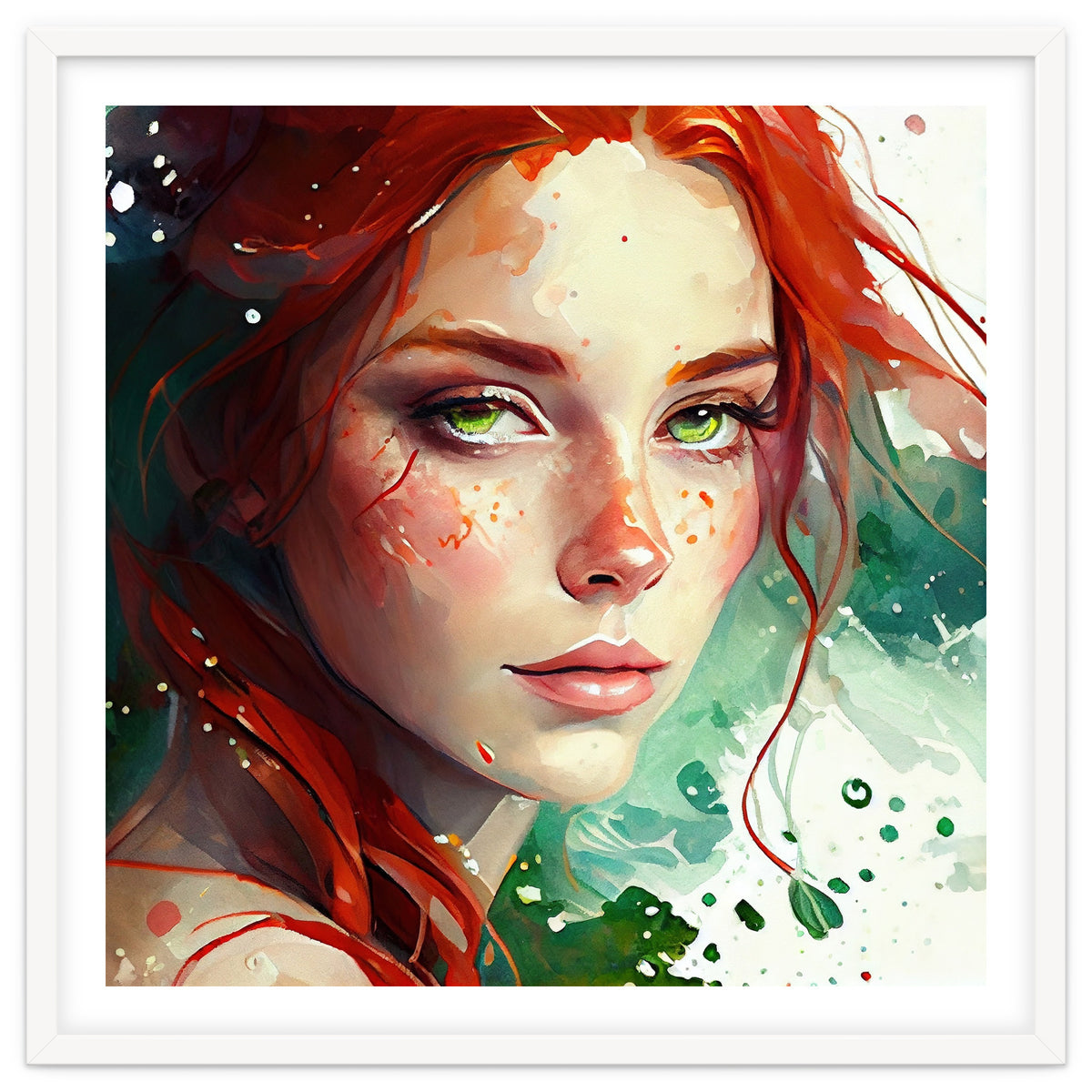 Watercolor Little Mermaid