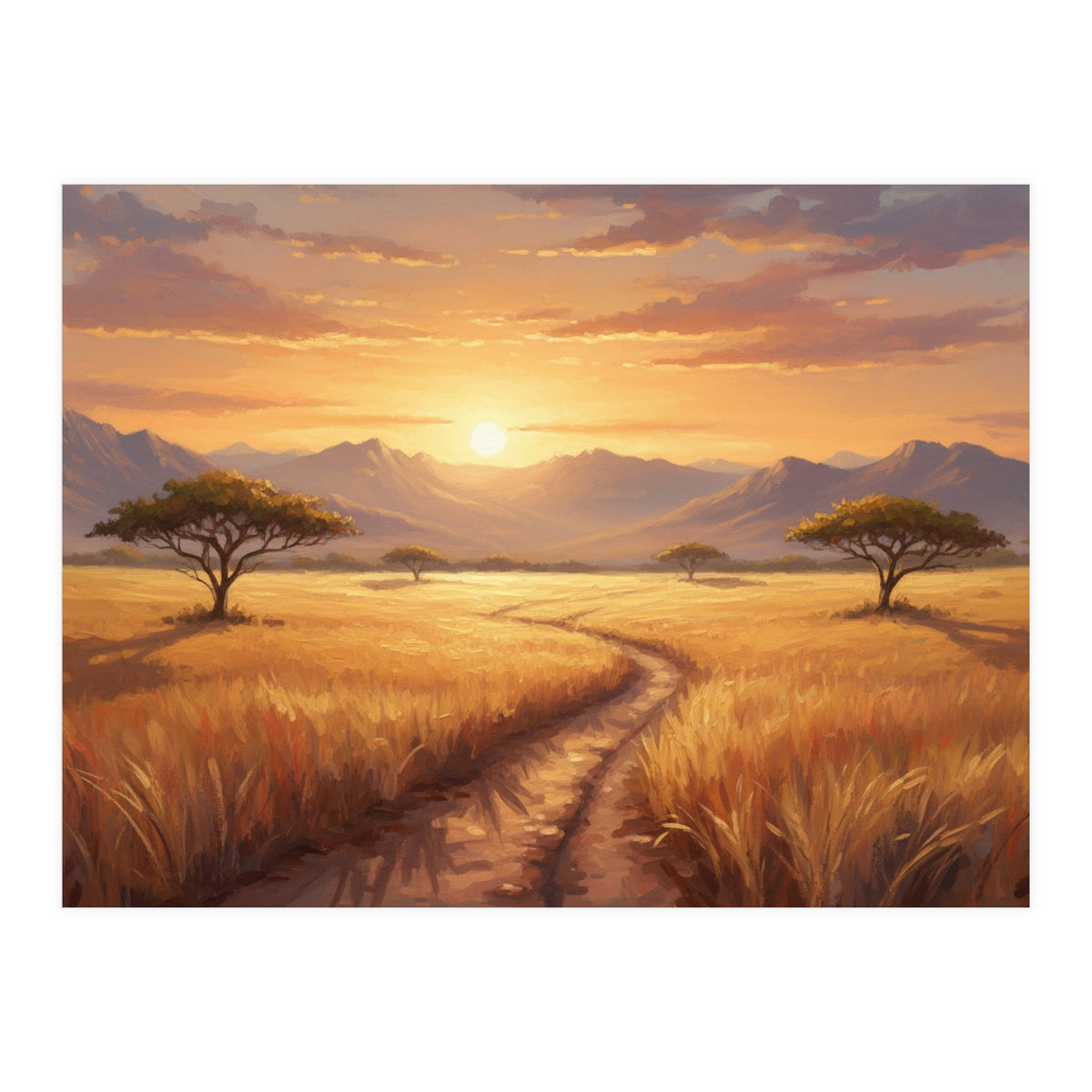 Golden Peak Sunset (Print Only)