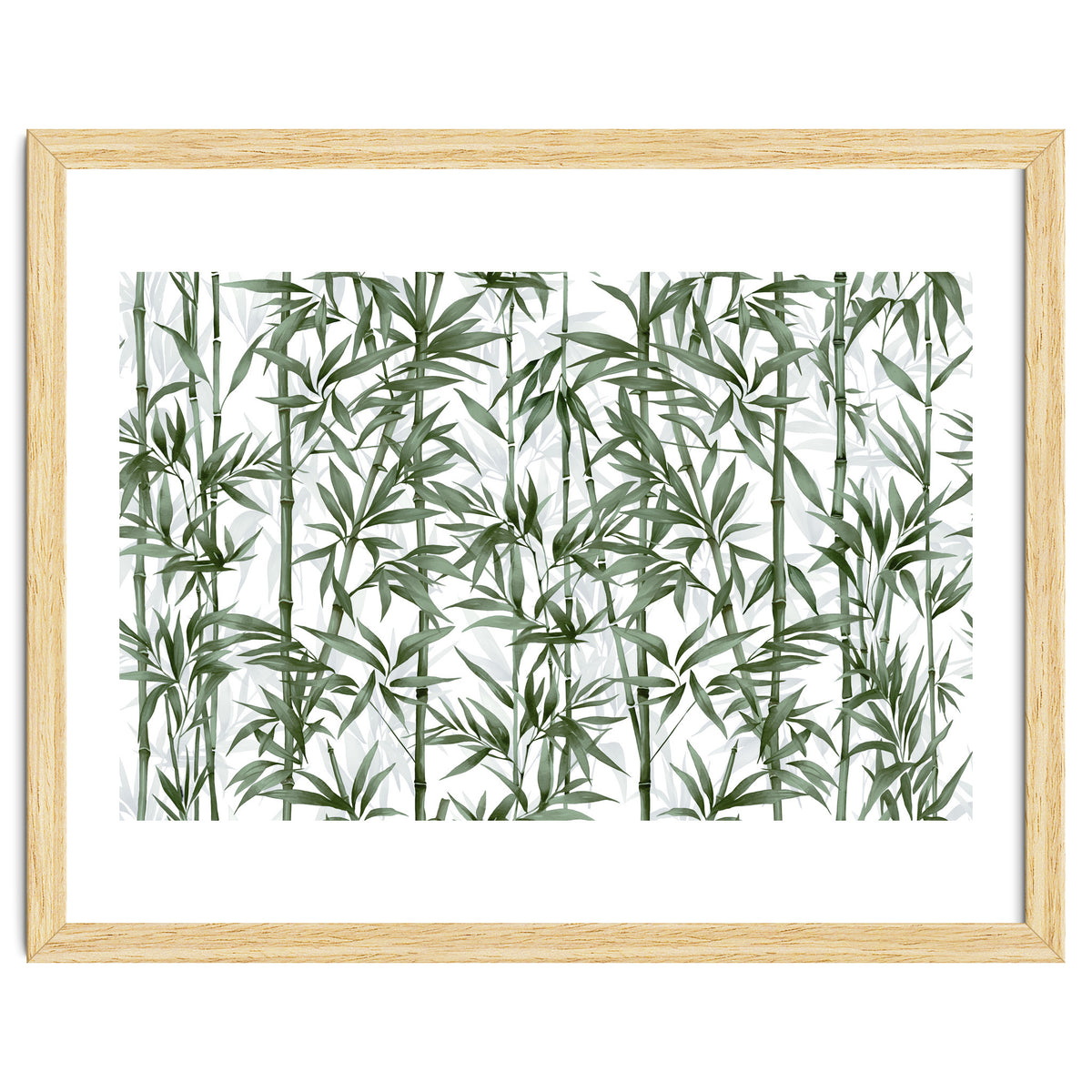 Bamboo Moody Green White