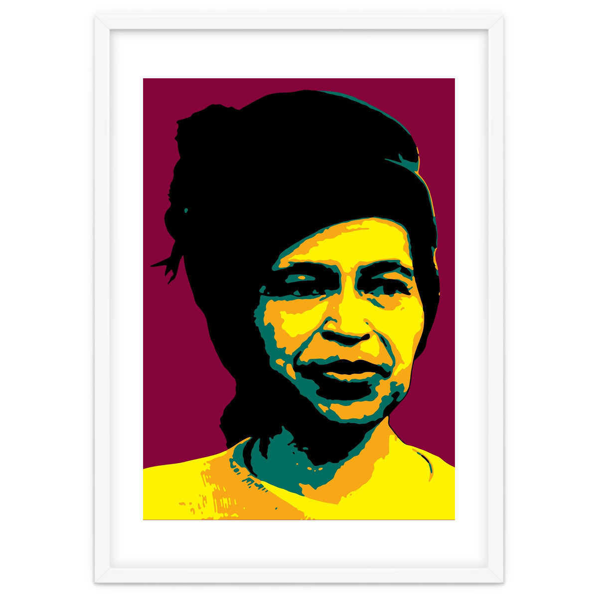 Rosa Parks  American Activist Legend in Pop Art