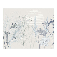 Plant based calming atmosphere soft blue (Print Only)