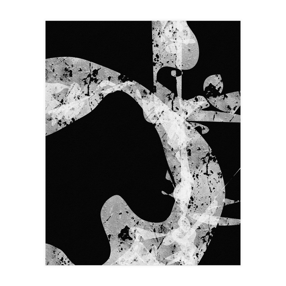 Black and White Abstract (Print Only)