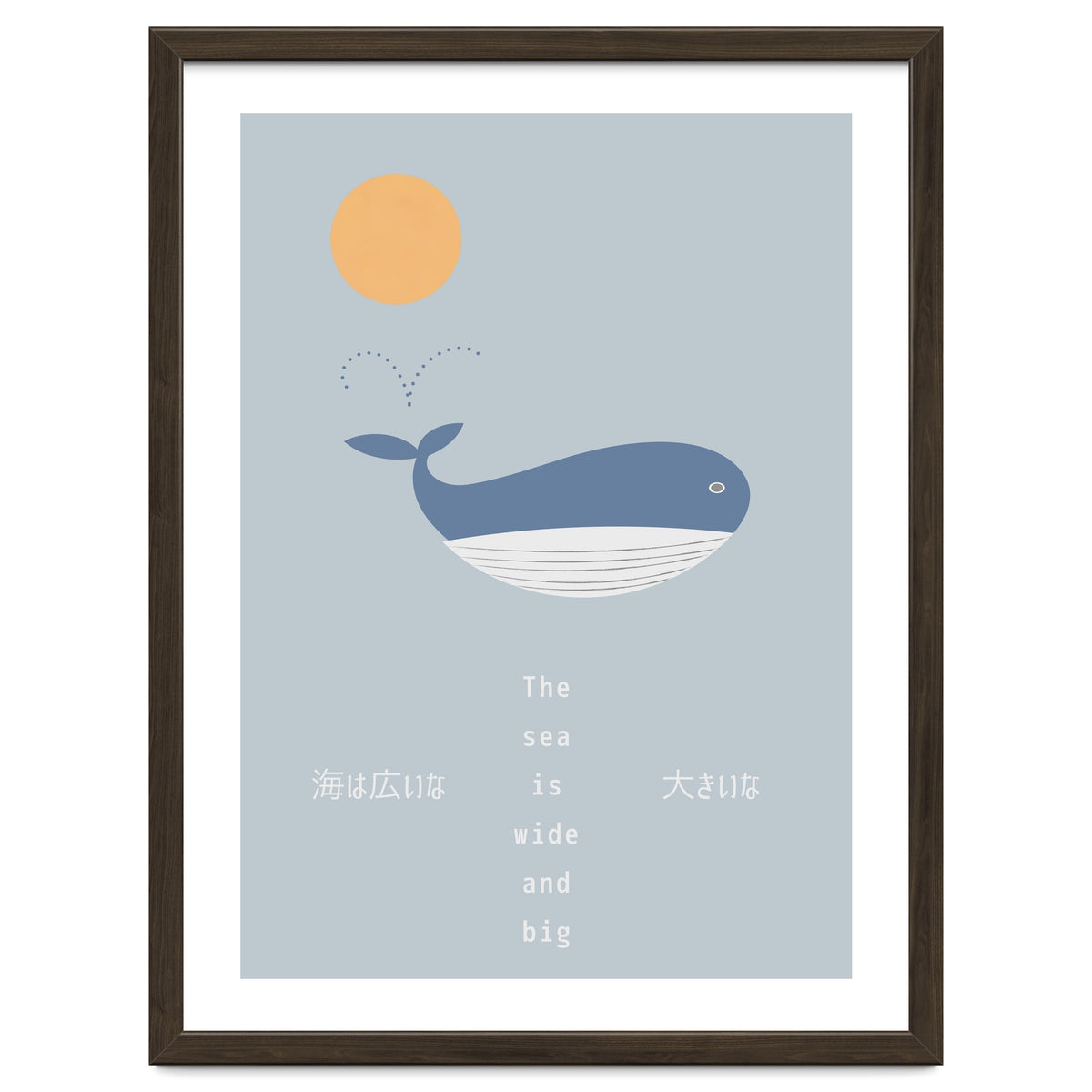 The whale in theocean