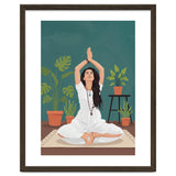 Serene Yoga Pose FitnessIllustration thumbnail