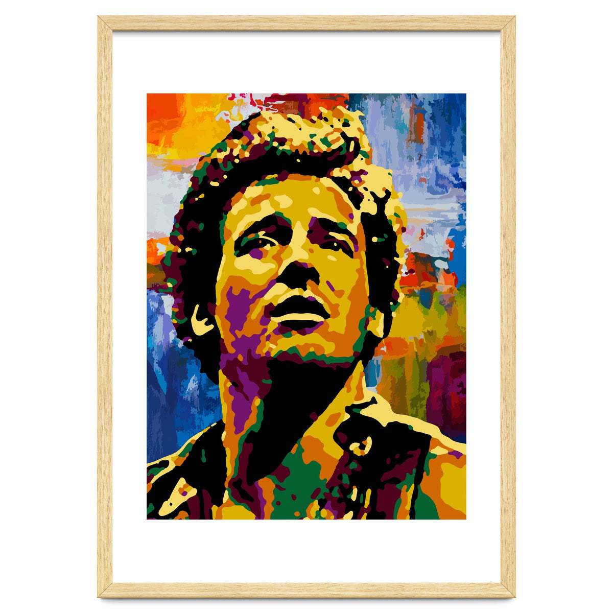 Bruce Springsteen Colorful abstract