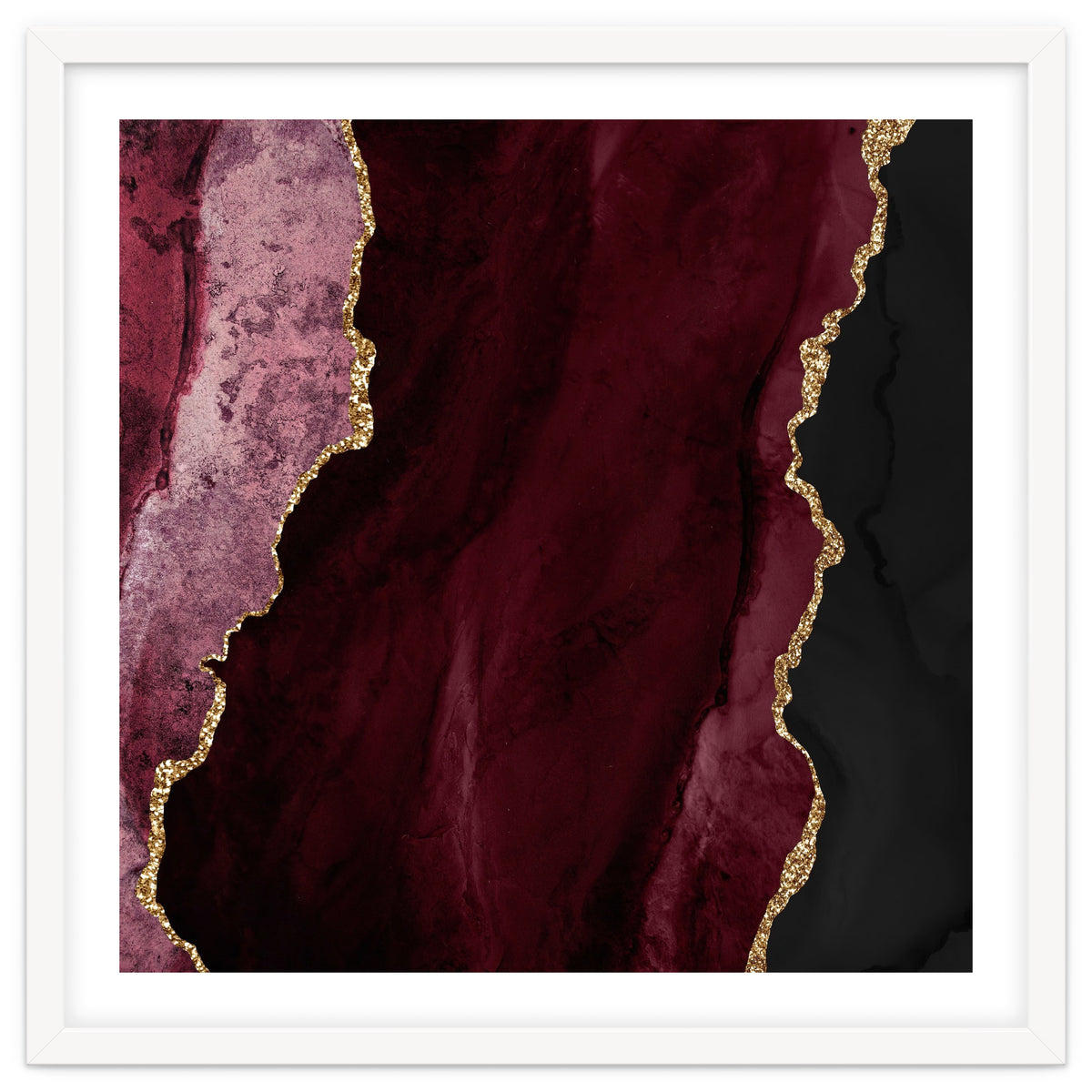 Burgundy & Gold Agate Texture 01