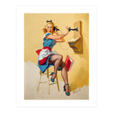 Pinup Gossip Girl On The Phone (Print Only) thumbnail